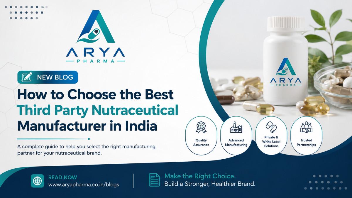 How to Choose the Best Third Party Nutraceutical Manufacturer in India - Arya Pharma Blog
